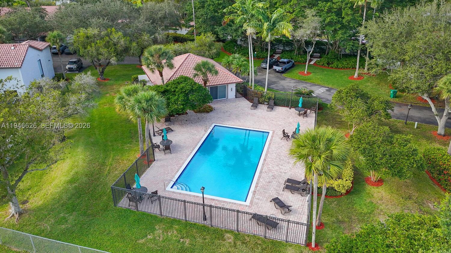 13121 Southwest 95th Avenue Miami, FL 33176 - Photo 28 of 41 an aerial view of a house with a yard and swimming pool