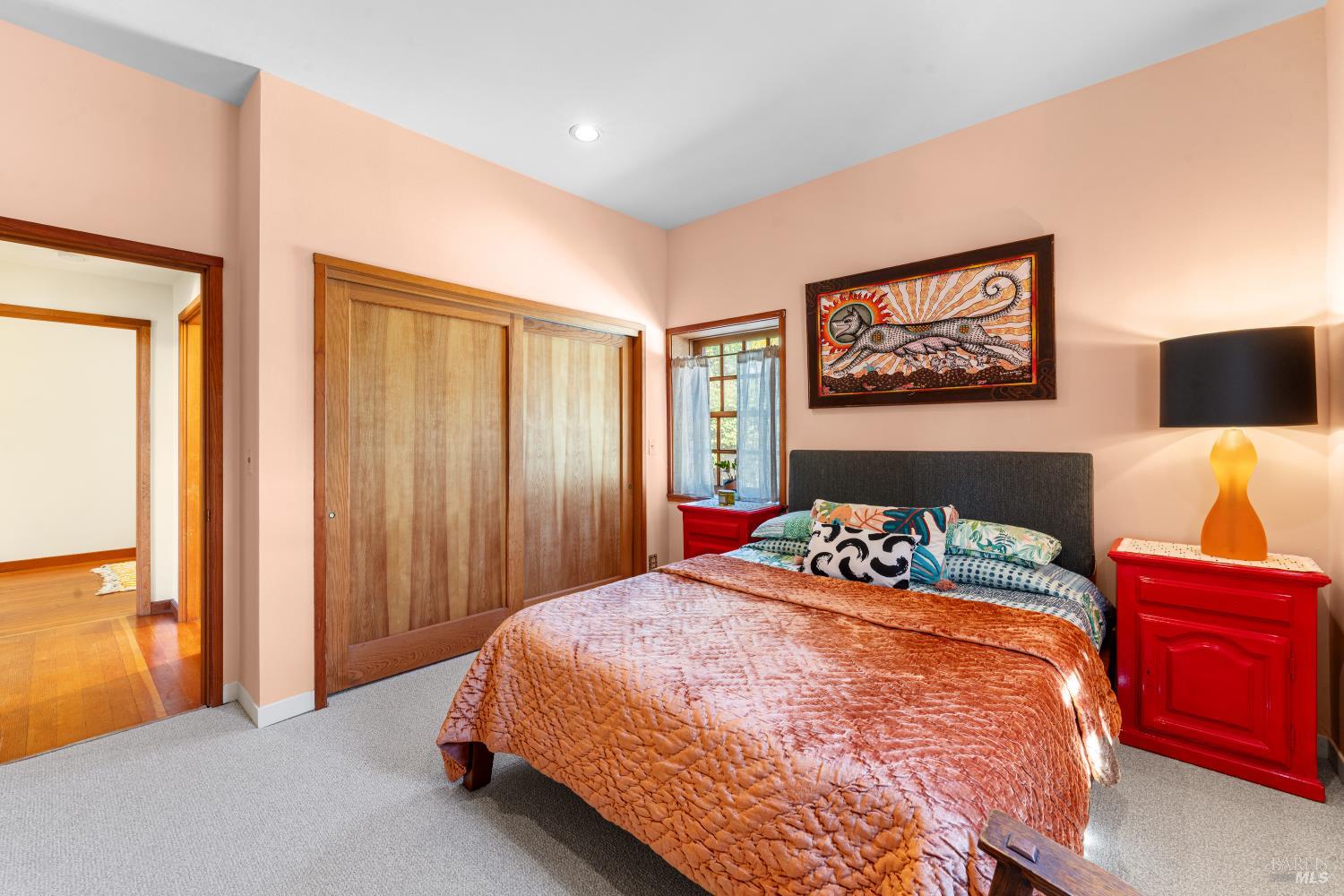 309 Hendley Street Santa Rosa, CA 95404 - Photo 20 of 31 a bedroom with a bed and a painting on the wall