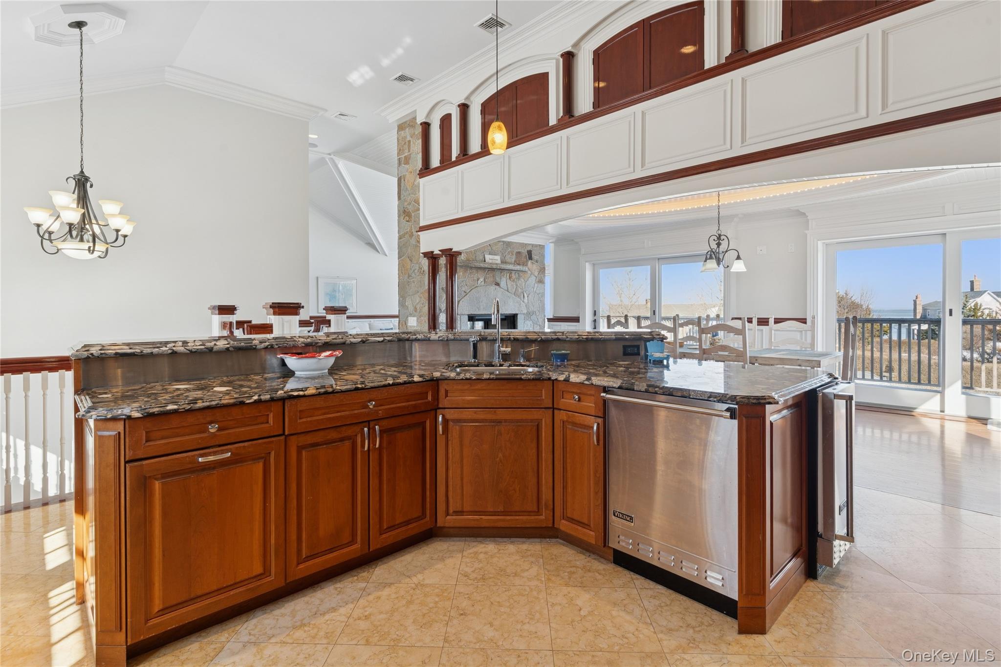 1680 Lands End Road Orient, NY 11957 - Photo 20 of 50 Professional Grade Appliances and with Venetian Gold Marble Floors
