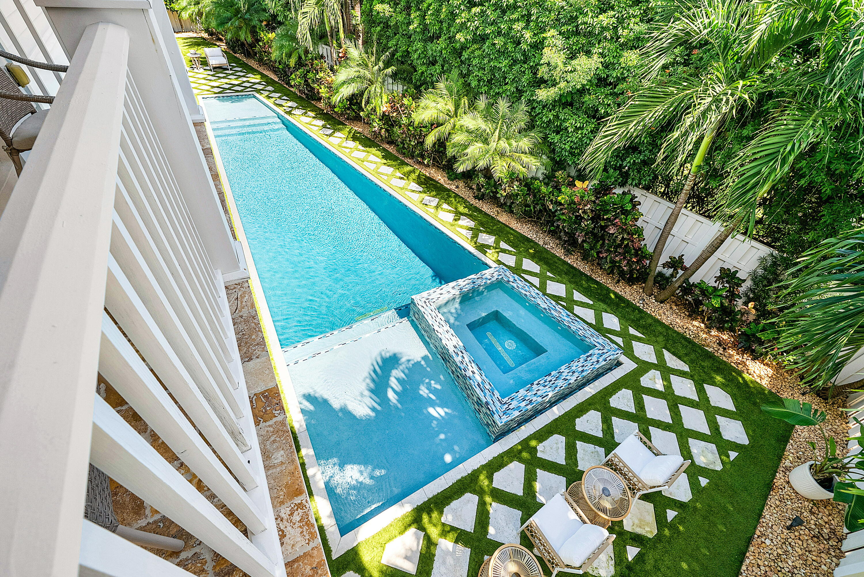 540 Northeast Spanish Trail Boca Raton, FL 33432 - Photo 36 of 47 a view of swimming pool with seating area