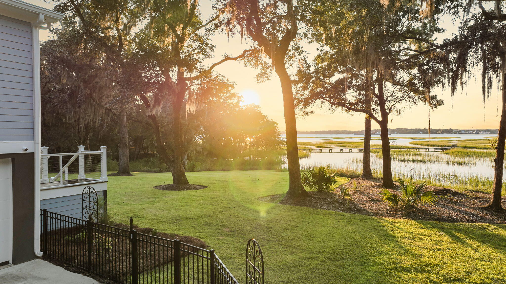 1358 Polly Point Road Wadmalaw Island, SC 29487 - Photo 6 of 78 CREM - 1358 Polly Point twilight aerials