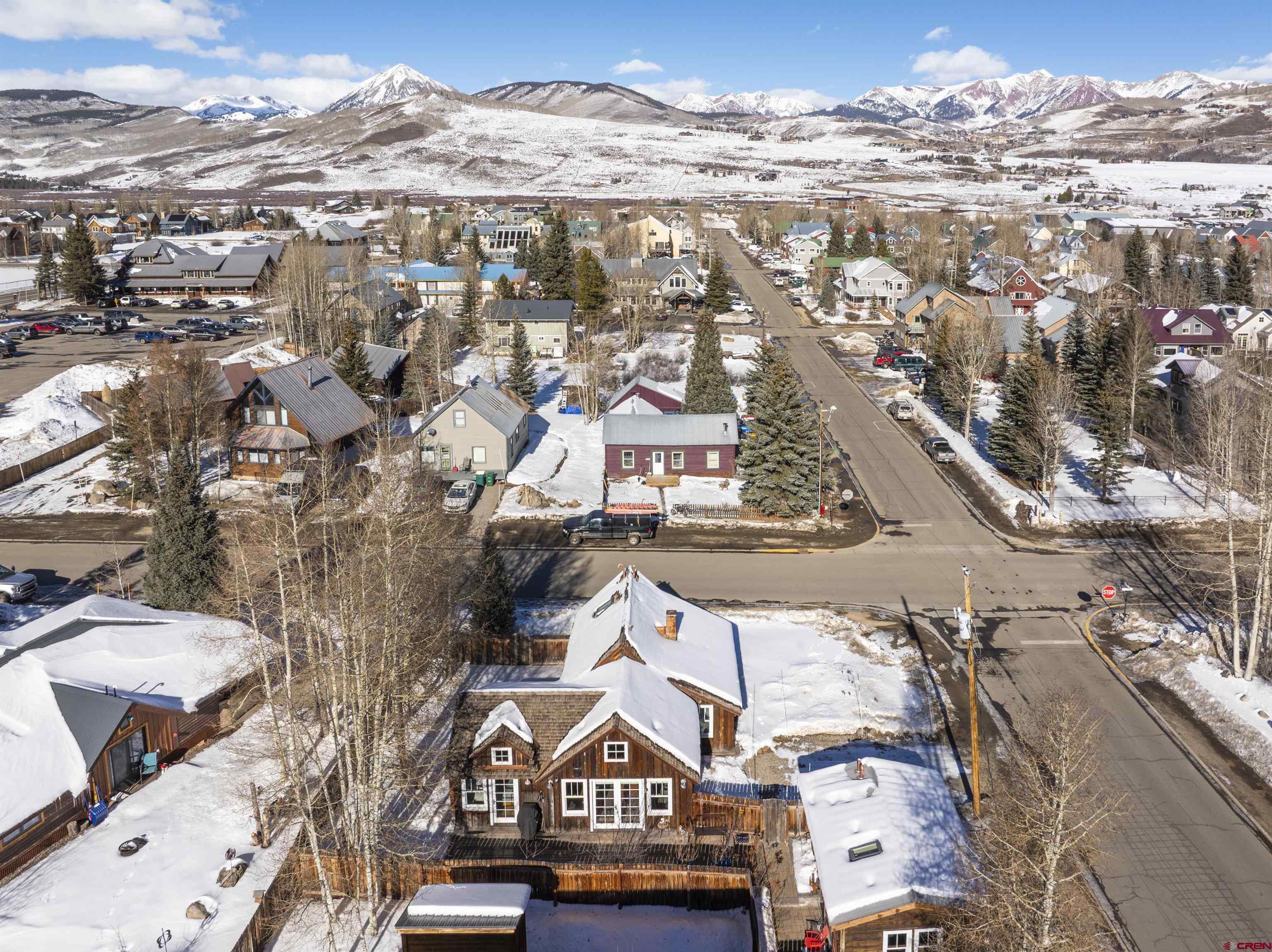 640 Elk Avenue Crested Butte, CO 81224 - Photo 24 of 45 an aerial view of residential houses with outdoor space