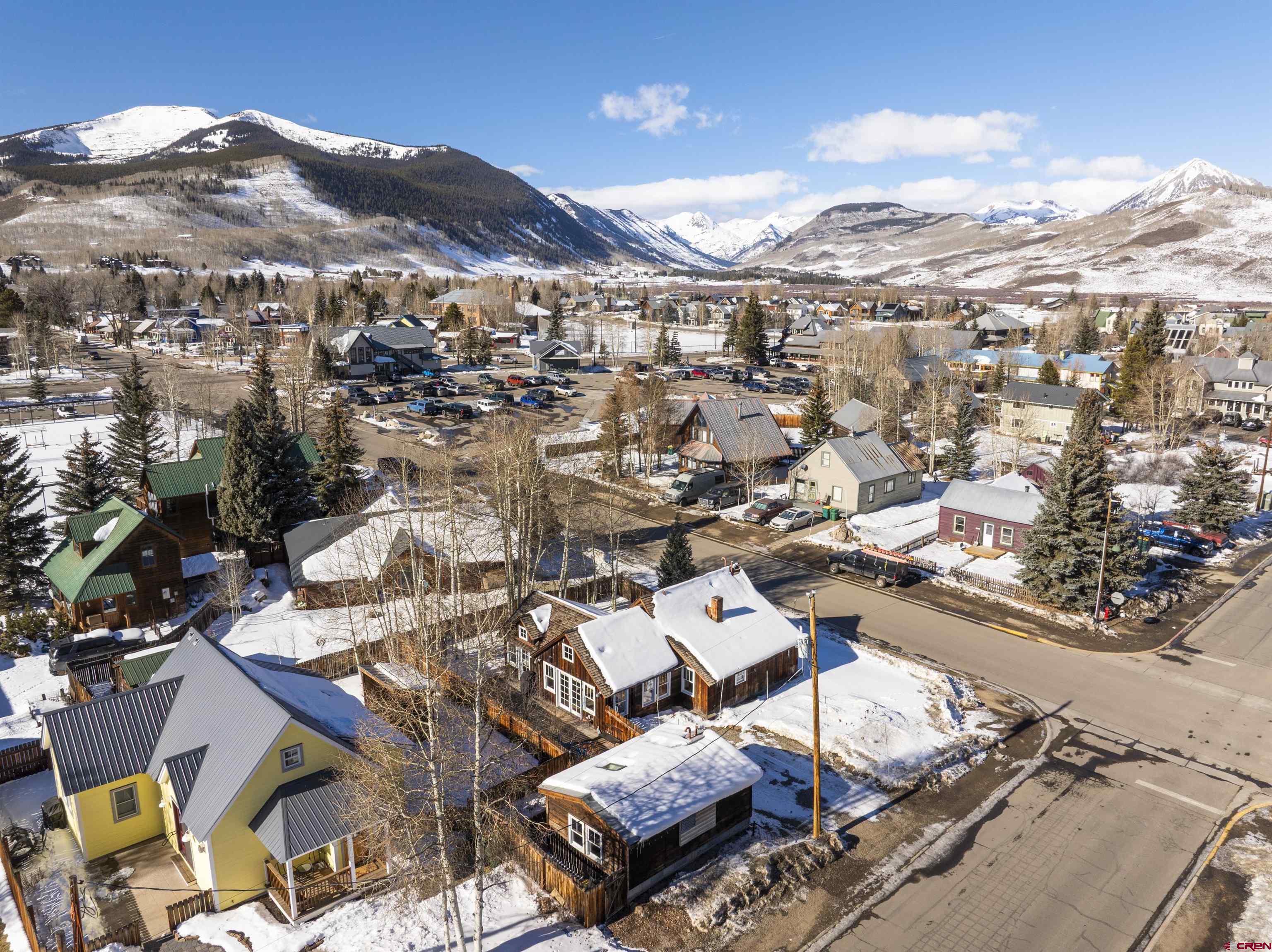 640 Elk Avenue Crested Butte, CO 81224 - Photo 10 of 45 a view of a city with mountains in the background
