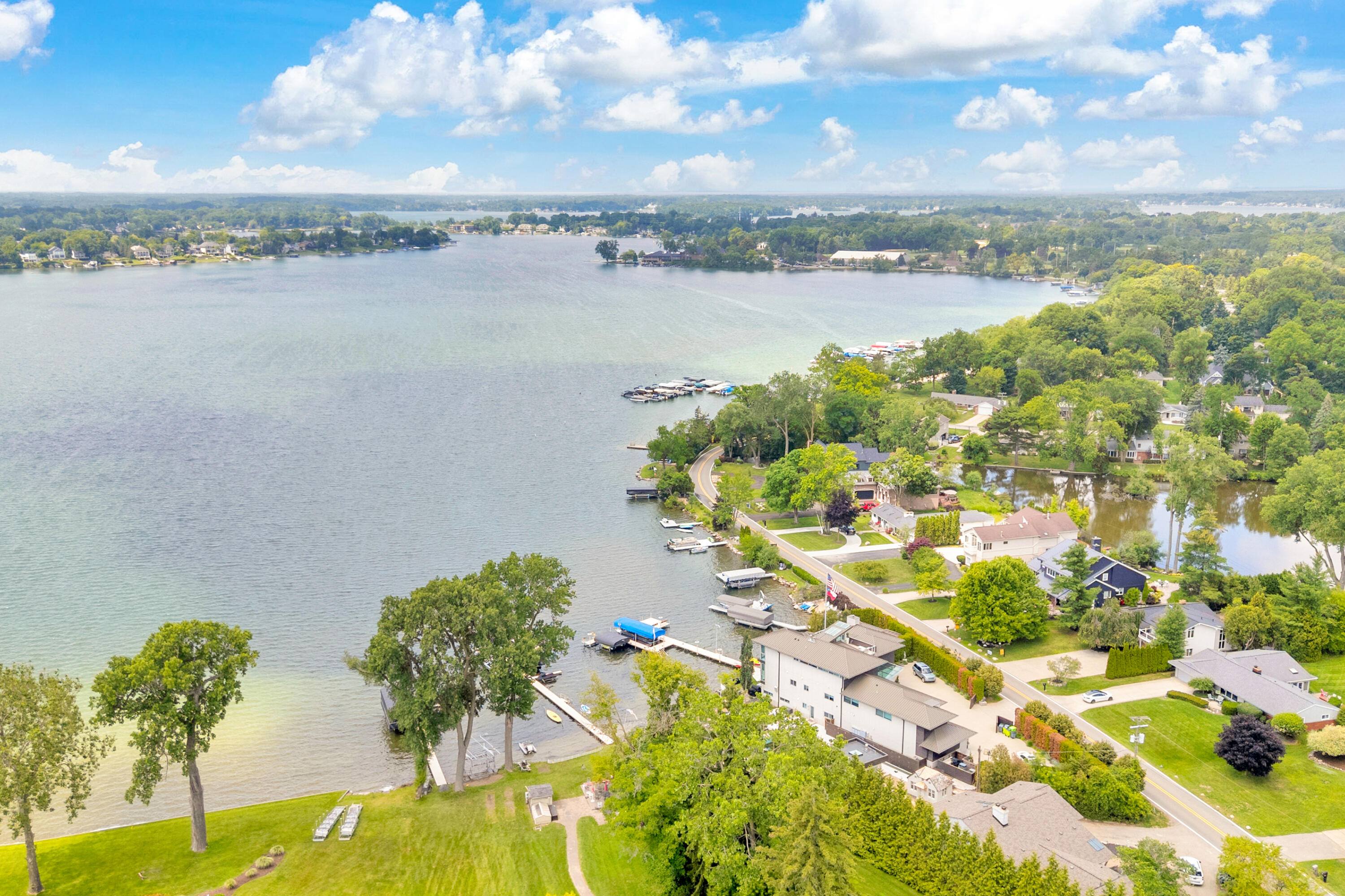 2348 Pine Lake Road West Bloomfield, MI 48324 - Photo 44 of 47 44 - Drone Pine Lake