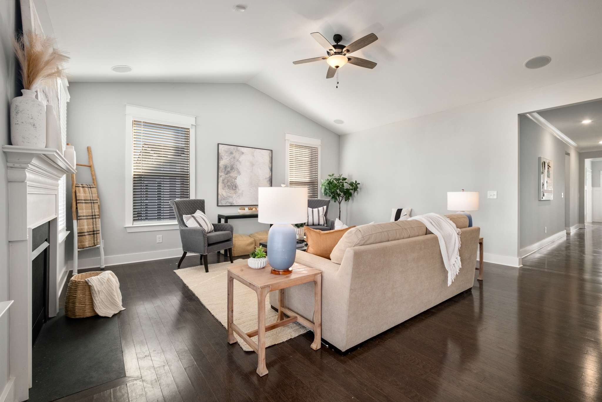 445 RANGELAND Road Spring Hill, TN 37174 - Photo 11 of 55 a living room with furniture and a fireplace