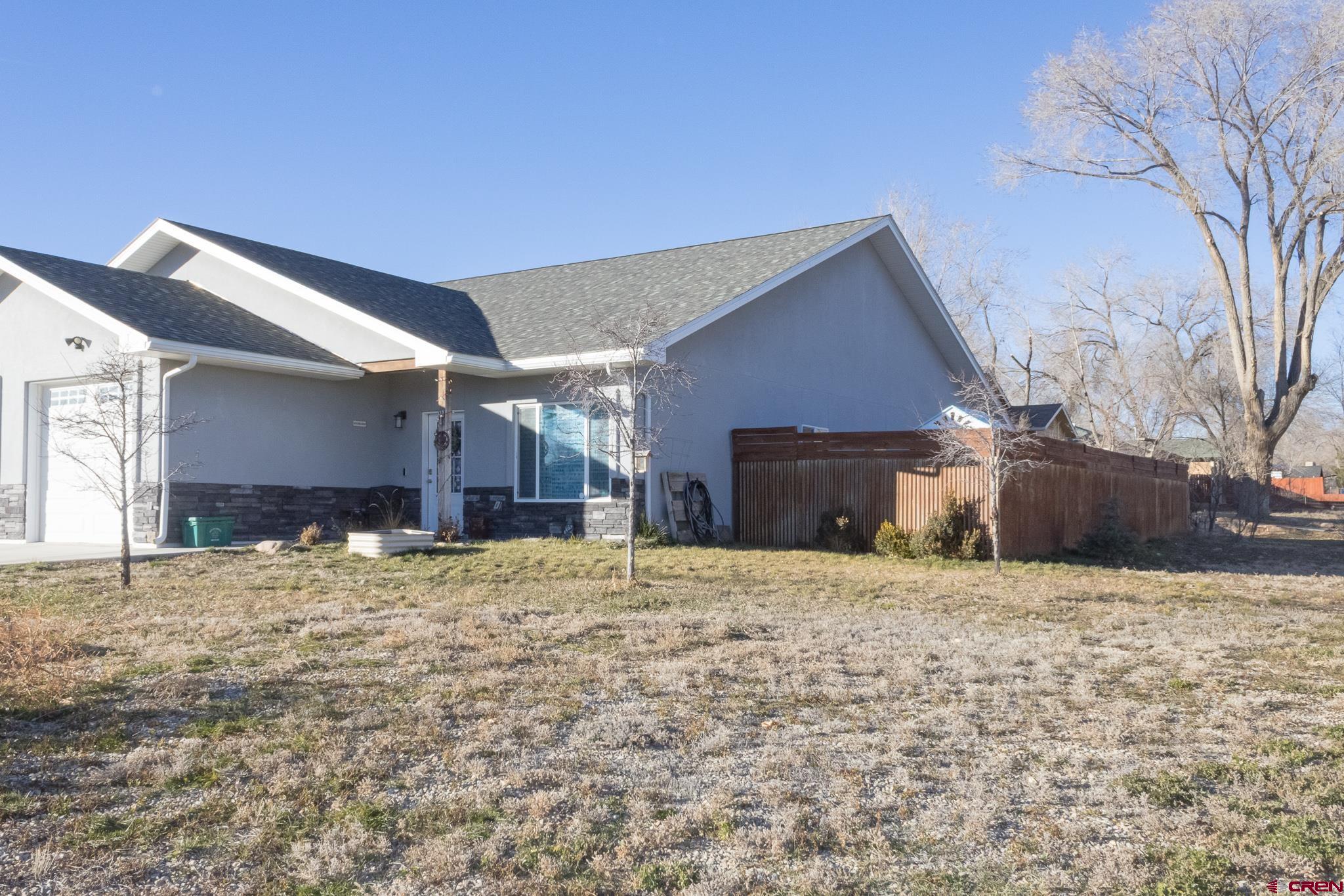 a house view with a outdoor space