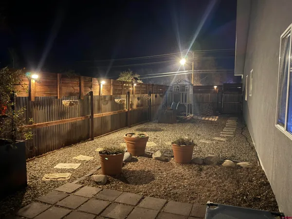 a outdoor space with furniture