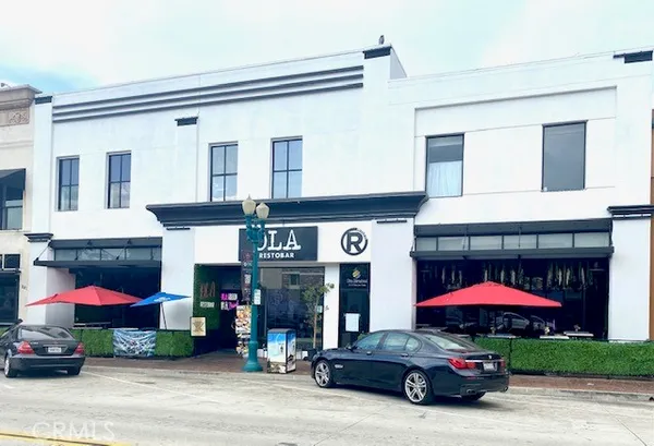 a car parked in front of building