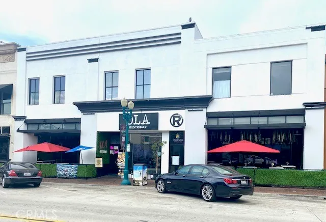 a car parked in front of building