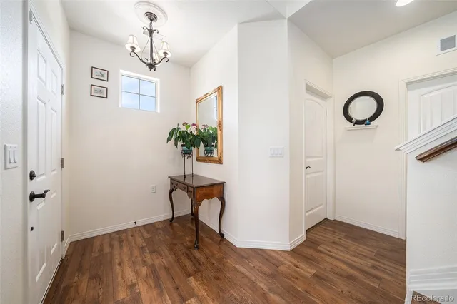 a view of livingroom with hardwood floor and window