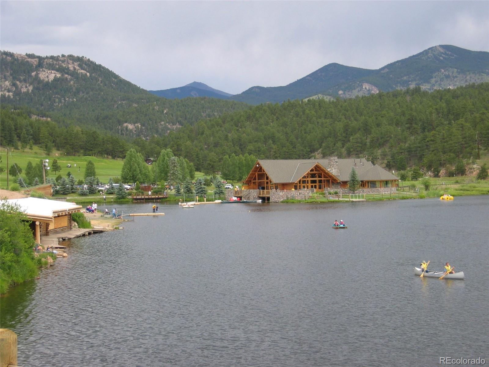 4961 Little Cub Creek Road Evergreen, CO 80439 - Photo 38 of 38 a view of lake with mountain