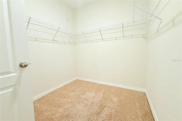 an empty room with a natural light