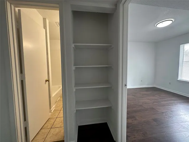 a view of a walk in closet