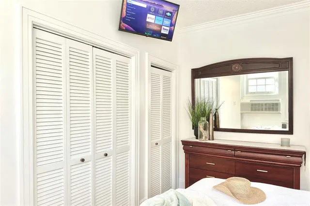 a bathroom with a bathtub and a sink