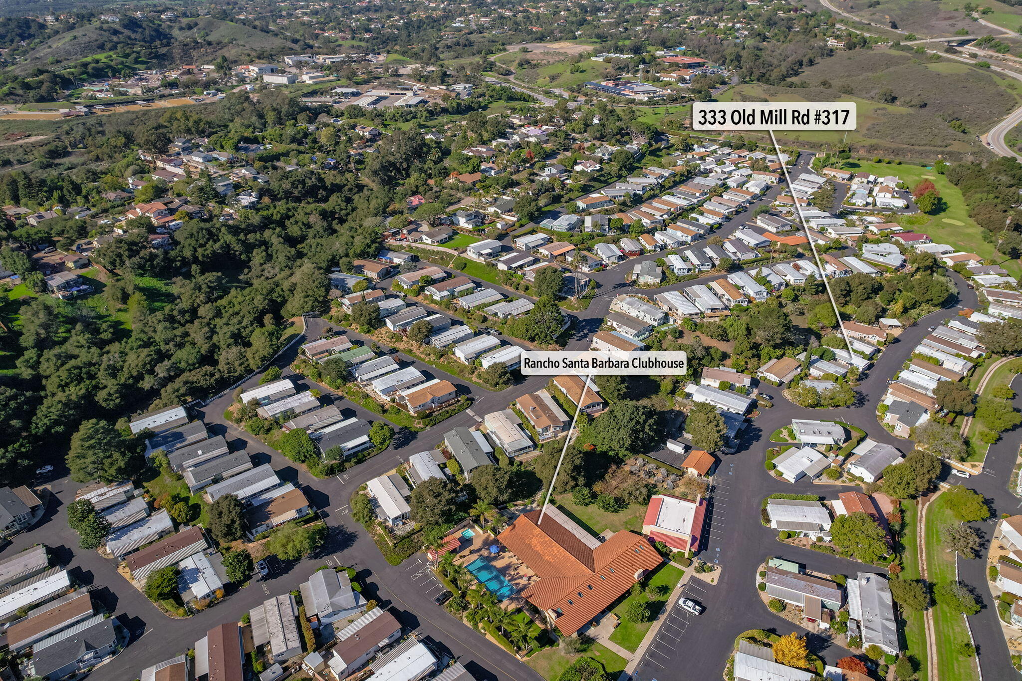 333 Old Mill Road, Unit 317 Santa Barbara, CA 93110 - Photo 1 of 22 01 - 333 Old Mill Rd #317 (aerial)