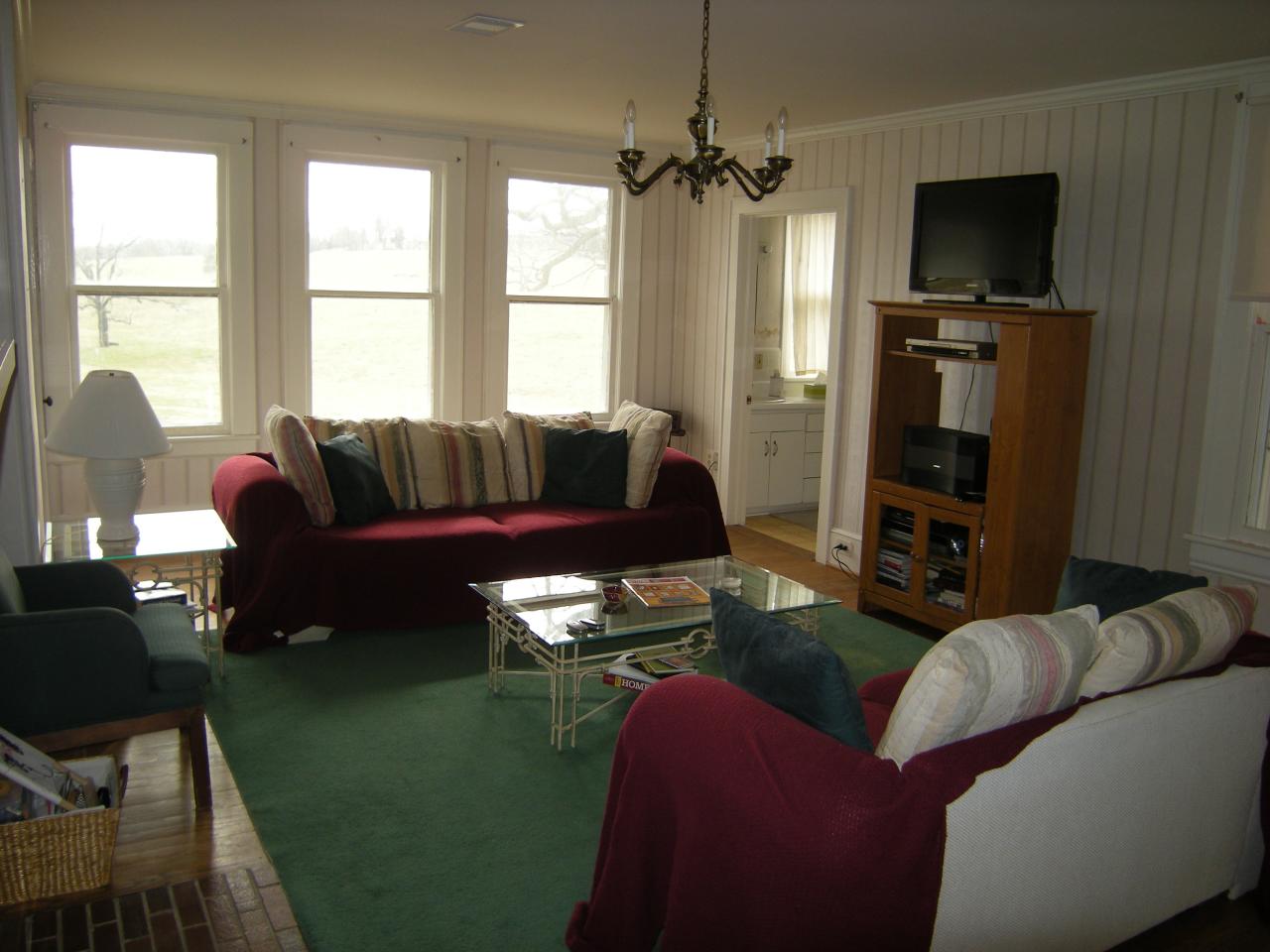 5222 Blacksburg Road Troutville, VA 24175 - Photo 12 of 38 a living room with furniture and a flat screen tv