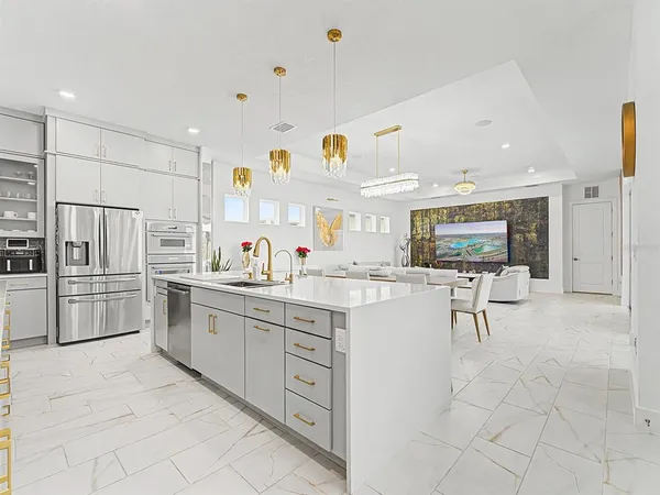 a bedroom with a bed and a cabinets