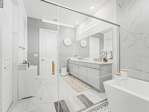 a view of living room with furniture and flat screen tv