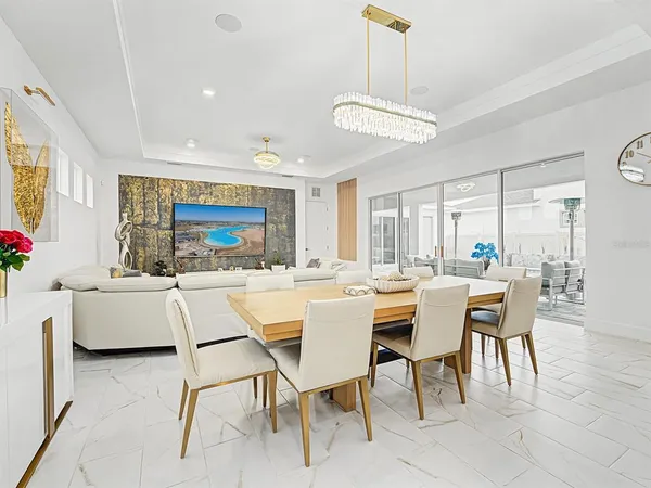 a house view with a backyard space