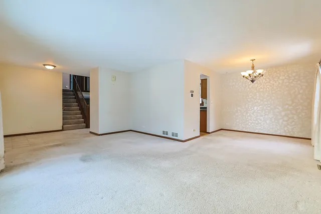 an empty room with a empty space