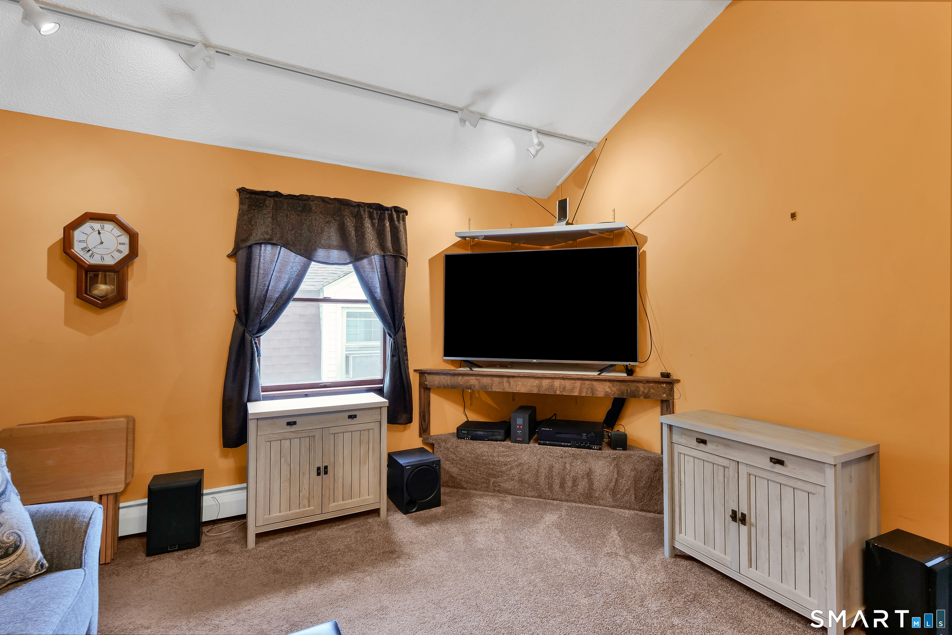 172 Nott Street Wethersfield, CT 06109 - Photo 20 of 35 2nd flr den with vaulted ceiling and desk in closet