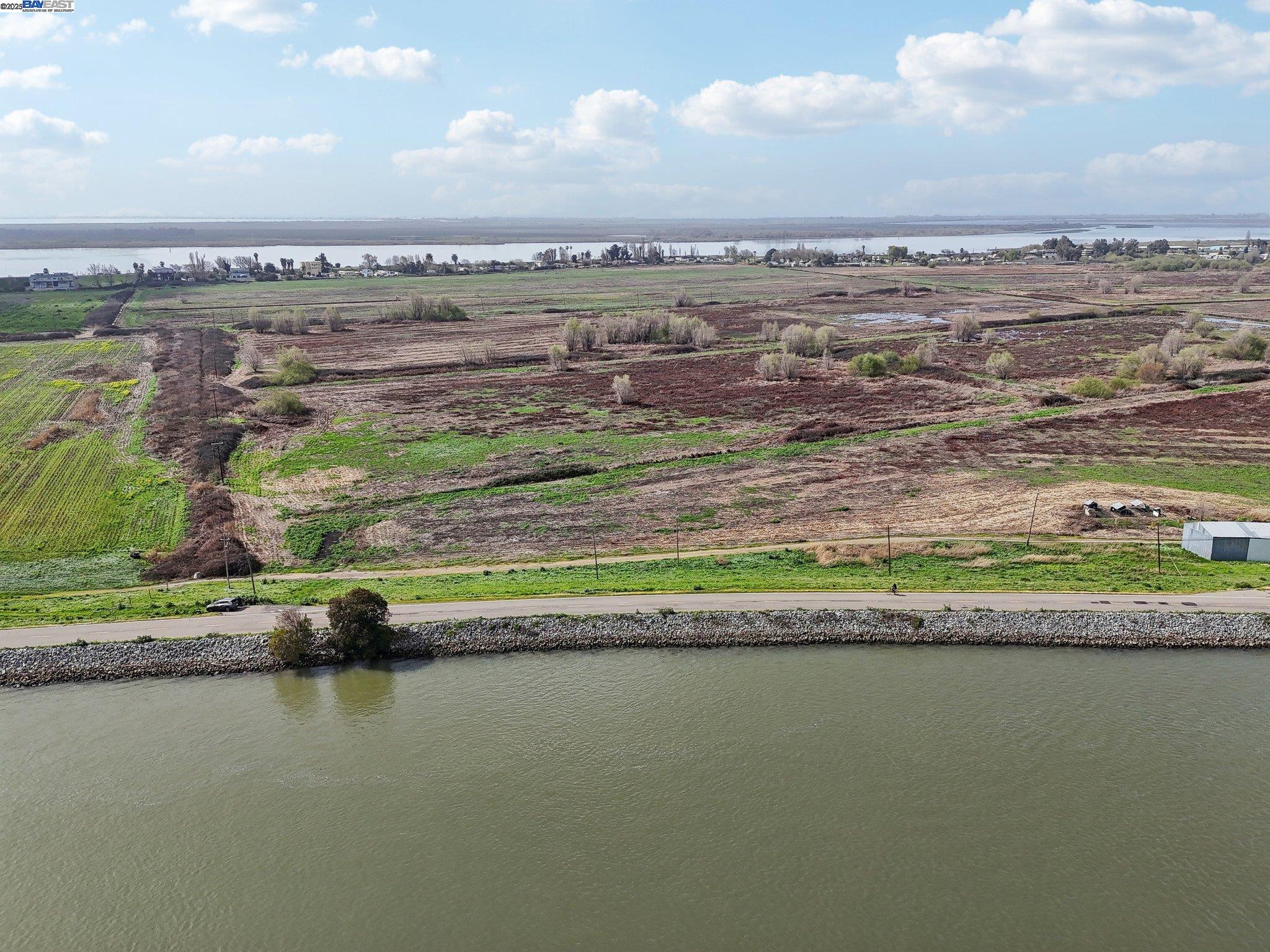 a view of a city with a lake