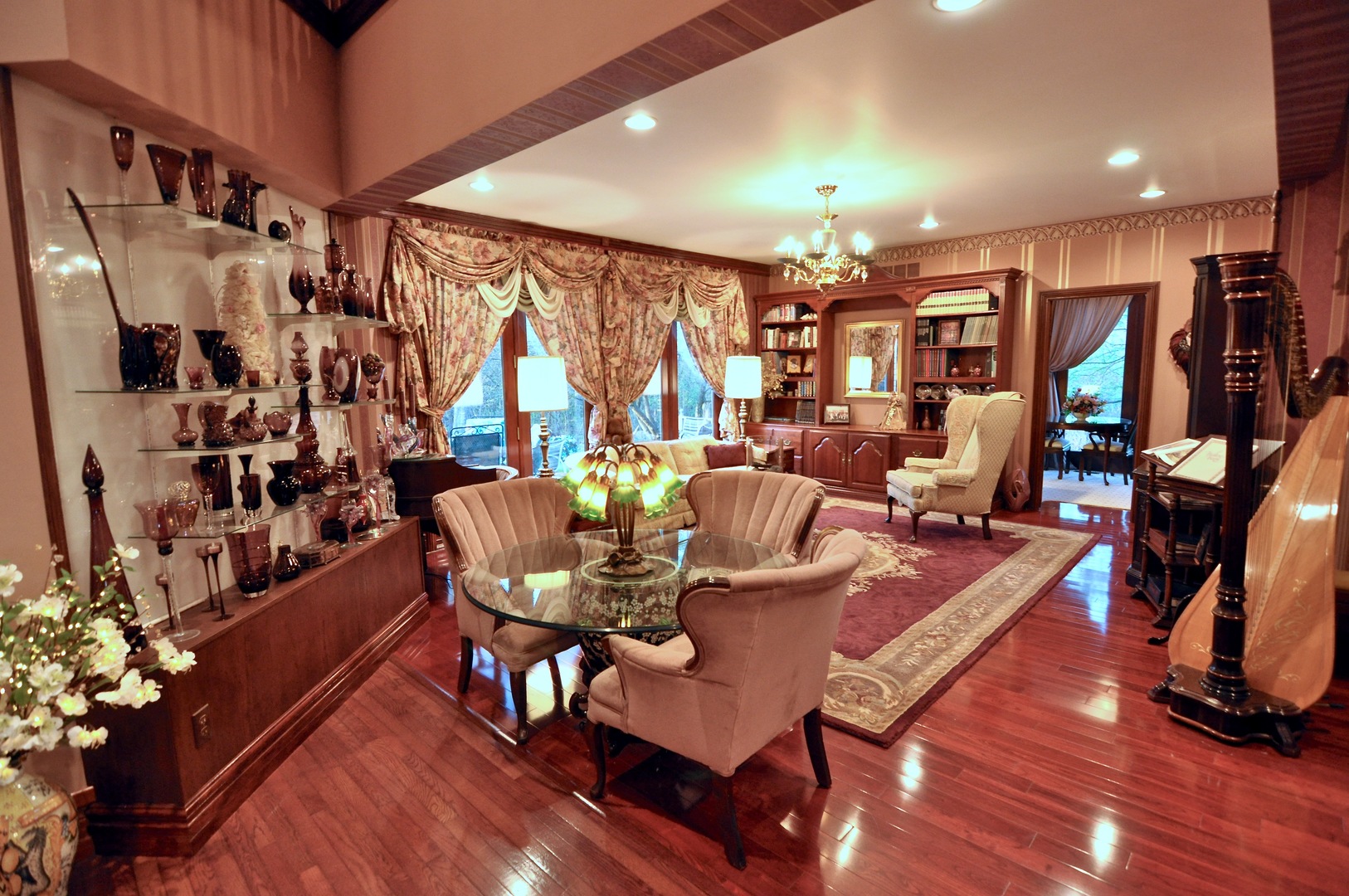 16161 Whipple Road Sycamore, IL 60178 - Photo 23 of 45 a view of a dining room with furniture window and wooden floor