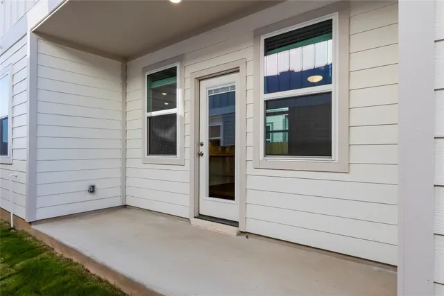 a view of a house entryway