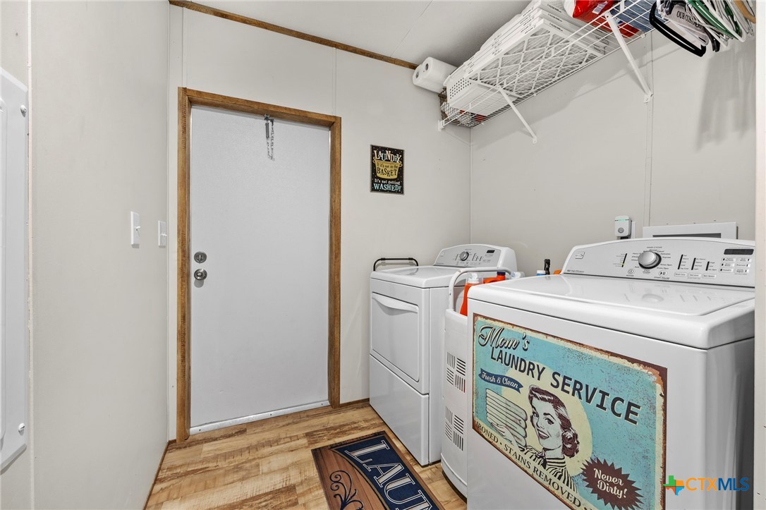 300 Private Road 3221 Kempner, TX 76539 - Photo 14 of 32 a utility room with dryer and washer
