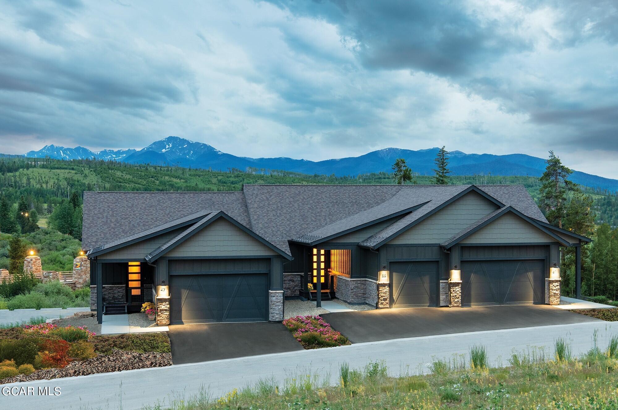 front view of house with a yard