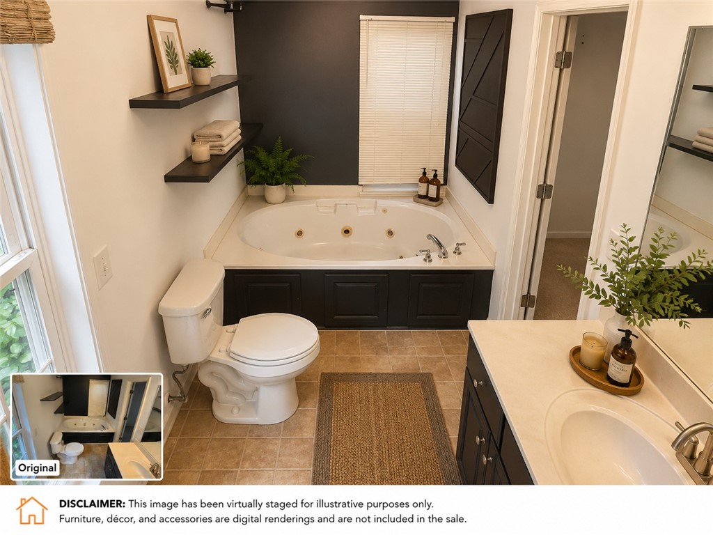 328 Springfield Circle Easley, SC 29642 - Photo 20 of 29 Relax in the inviting soaking tub, a perfect retreat in this well-appointed bathroom.
