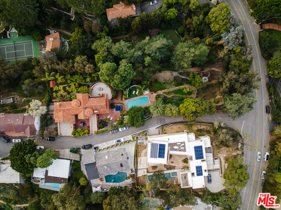 3131 Floye Drive Los Angeles, CA 90046 - Photo 49 of 53 an aerial view of residential houses with outdoor space and street view