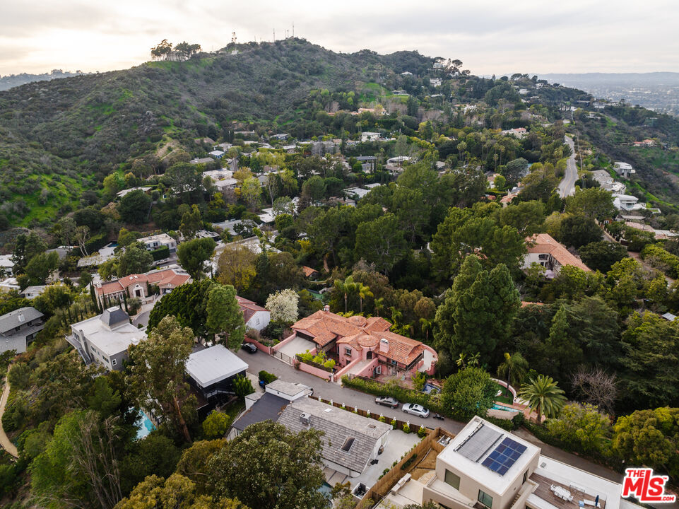 3131 Floye Drive Los Angeles, CA 90046 - Photo 50 of 53 an aerial view of residential houses with outdoor space