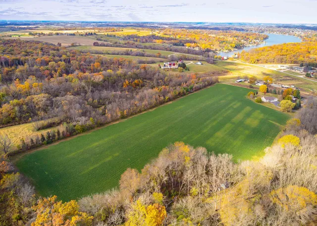 a view of an ocean and beach
