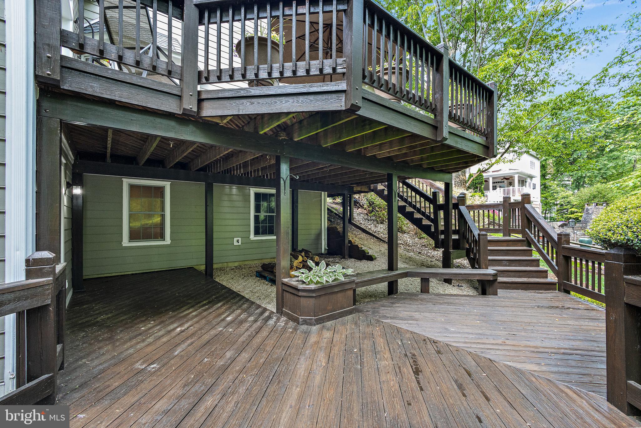 11406 Towering Oak Way Reston, VA 20194 - Photo 49 of 53 LL Deck accessed by staircase or LL family room