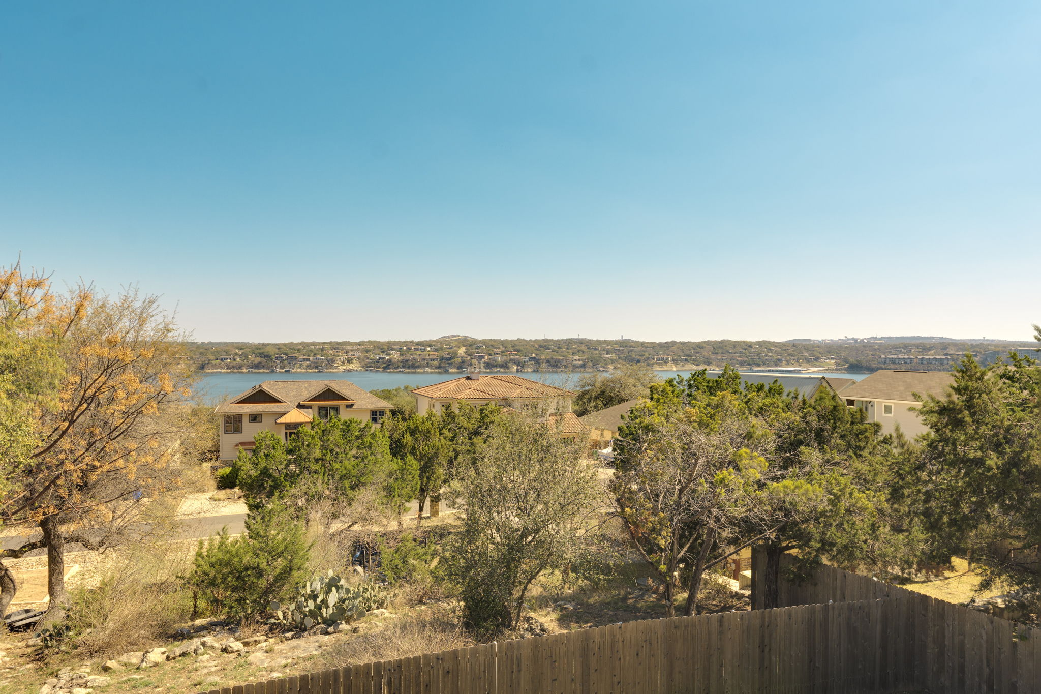 330 Southwind Road Point Venture, TX 78645 - Photo 37 of 37 Stunning panaoramic lake view from back deck!