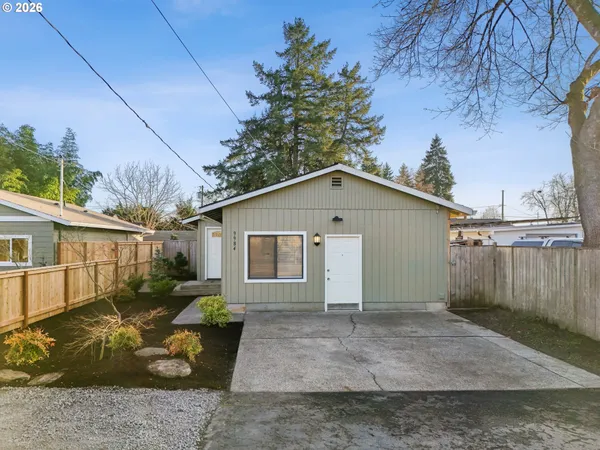 a backyard of a house