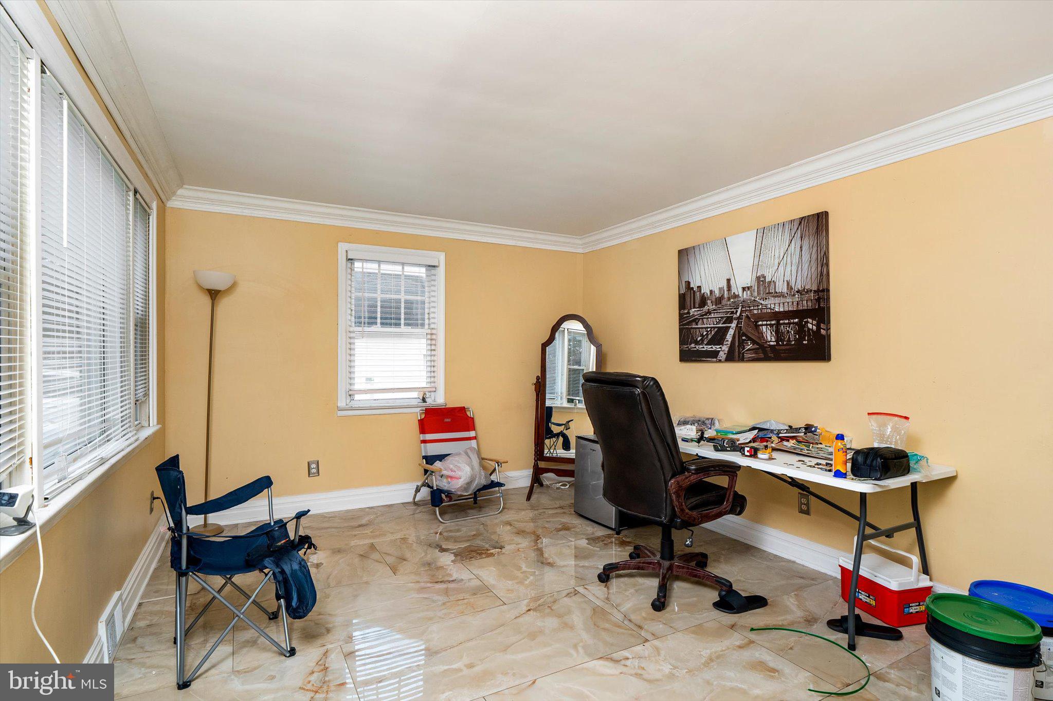 319 Station Road Roebling, NJ 08554 - Photo 6 of 15 a view of a workspace with furniture and a window