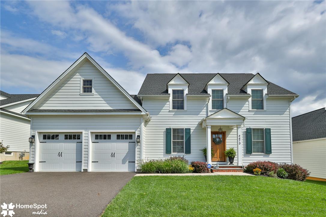 4473 Old Saucon Road Bethlehem, PA 18015 - Photo 1 of 26 Classic architectural design defines this two-story exterior complete with an attached two-car garage.
