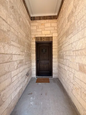 a view of front door of house