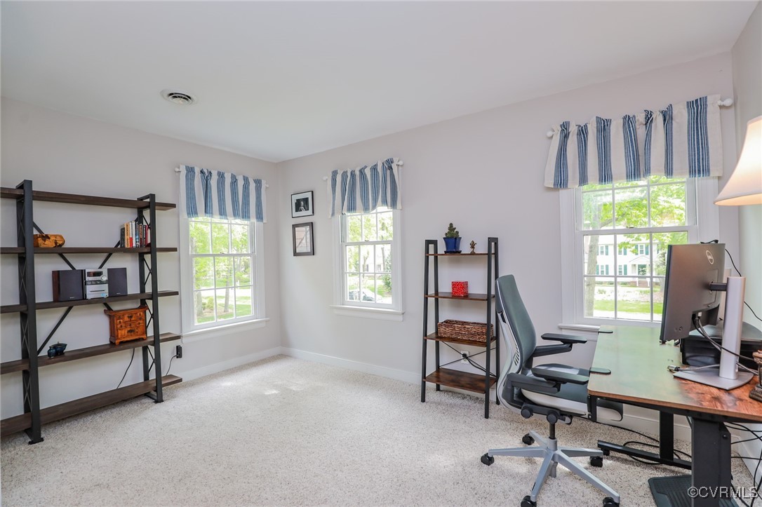 12830 Foxstone Road Midlothian, VA 23113 - Photo 28 of 42 a view of a workspace with furniture and a window