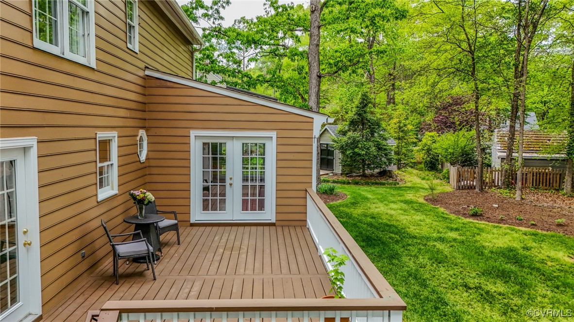 12830 Foxstone Road Midlothian, VA 23113 - Photo 38 of 42 a view of backyard with deck