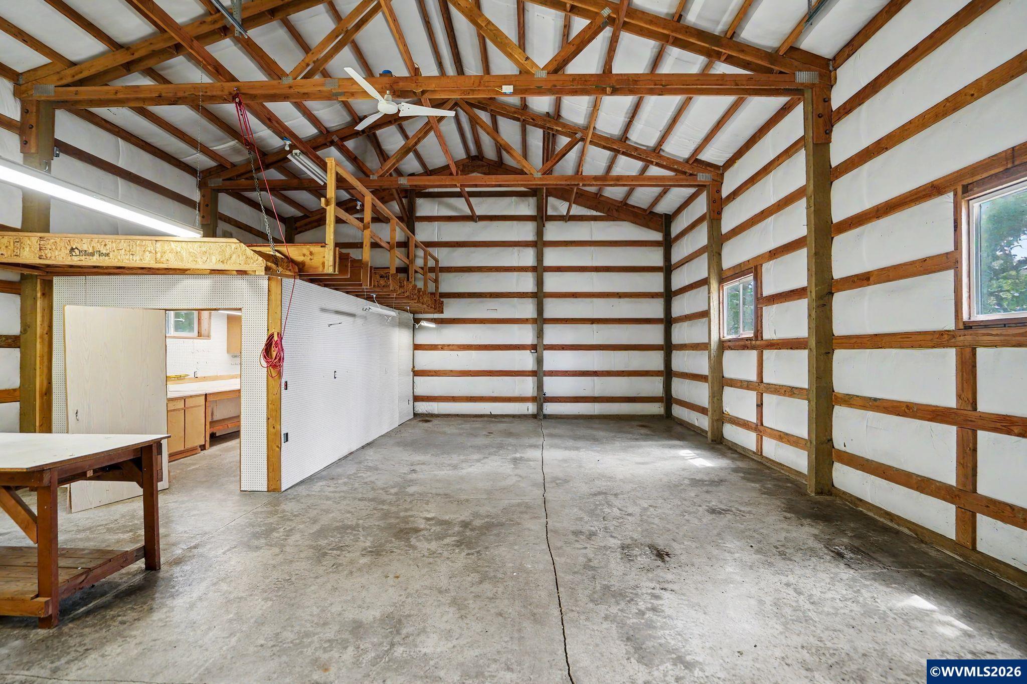 1299 Twin Hills Road Southeast Jefferson, OR 97352 - Photo 42 of 47 a view of a room with racks on the wall