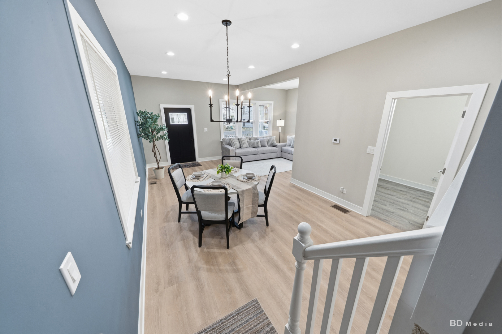 7307 South Peoria Street Chicago, IL 60621 - Photo 11 of 45 a view of a dining room with furniture window and wooden floor