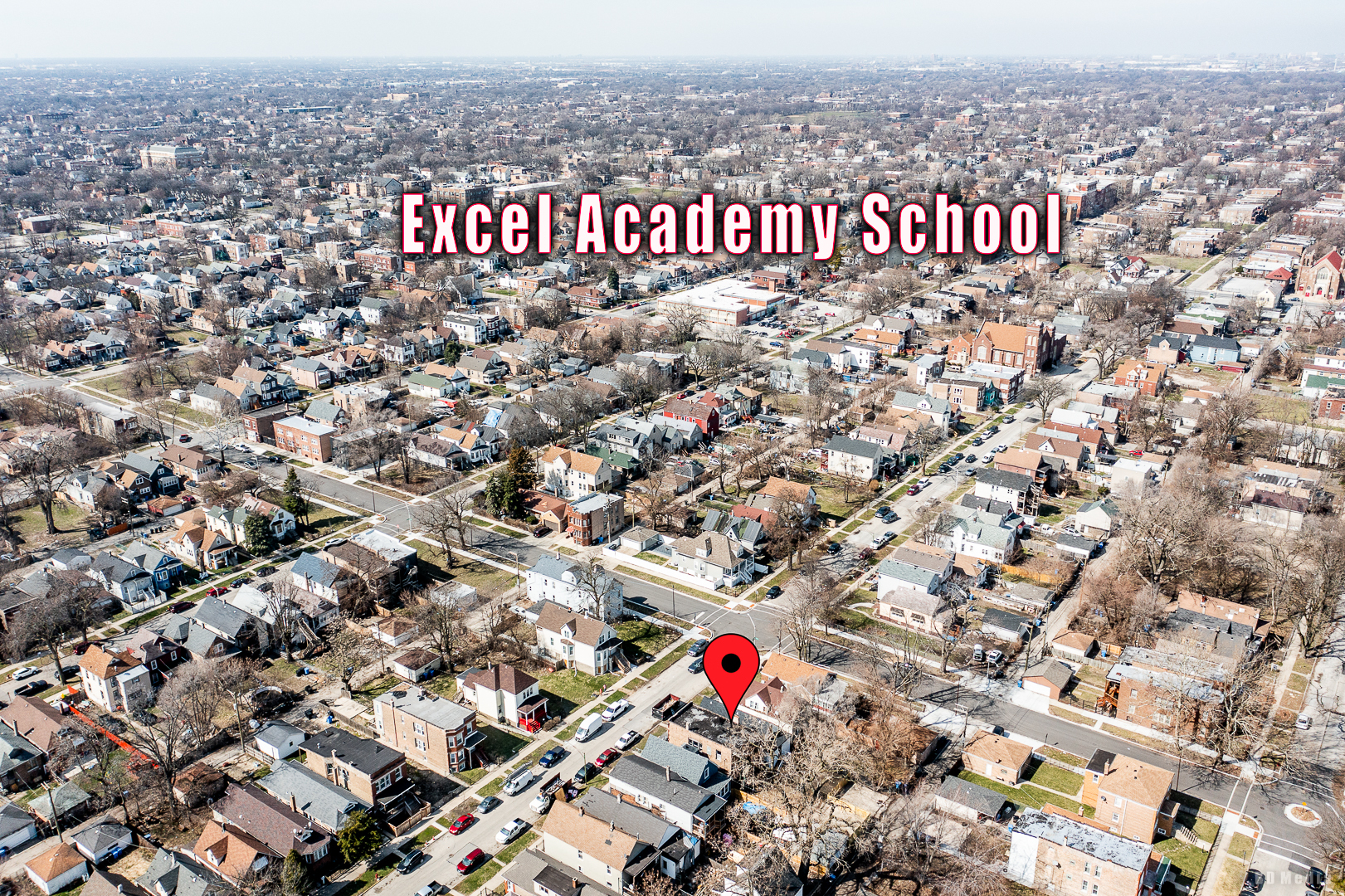 7307 South Peoria Street Chicago, IL 60621 - Photo 39 of 45 an aerial view of a city