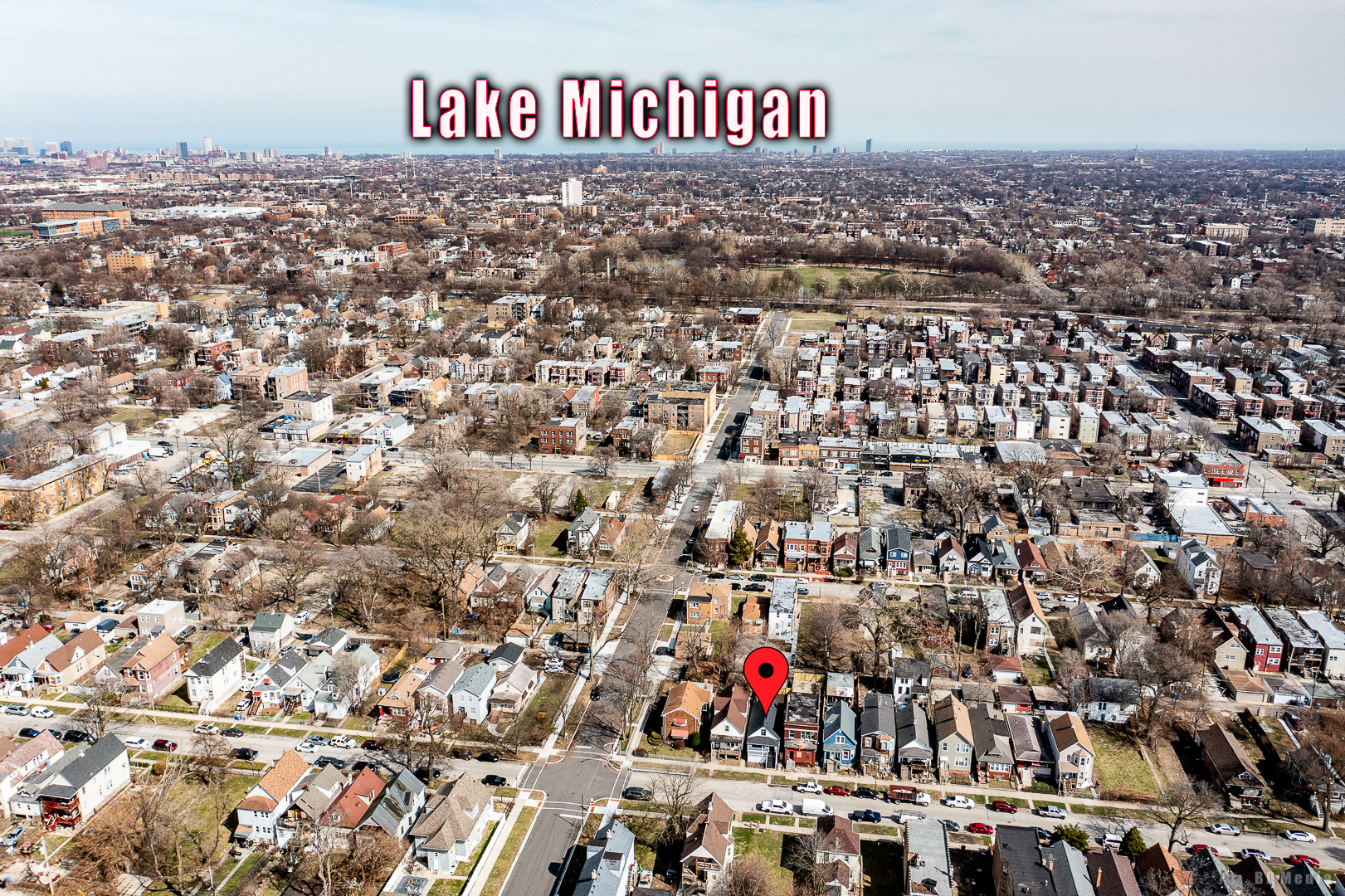 7307 South Peoria Street Chicago, IL 60621 - Photo 41 of 45 an aerial view of multiple house