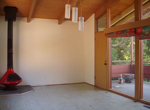 a view of an outdoor space and a window