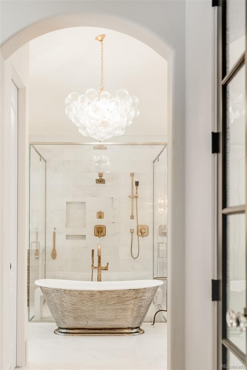 80 South Eudora Street Denver, CO 80246 - Photo 26 of 43 a bathroom with a granite countertop shower and a mirror