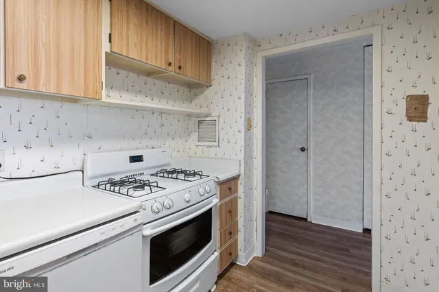 a kitchen with a stove a sink and a refrigerator