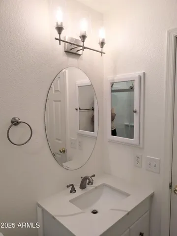 a view of small space with wooden floor